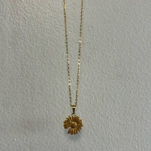 Gold Filled Sunflower Necklace
